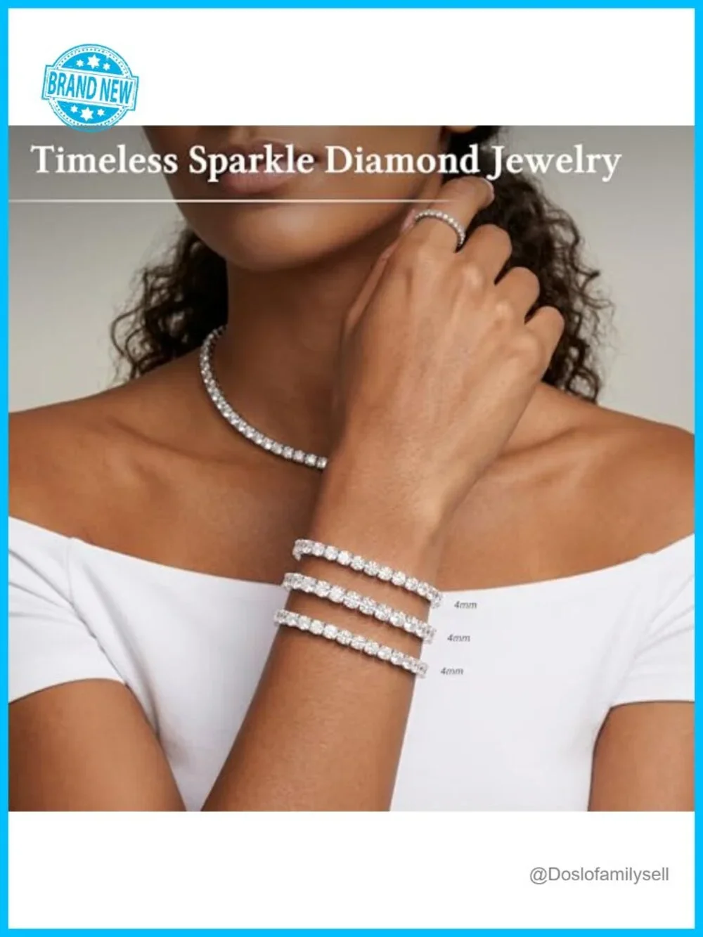 3-Piece Silver Plated Tennis Bracelet Set with Cubic Zirconia Adjustable